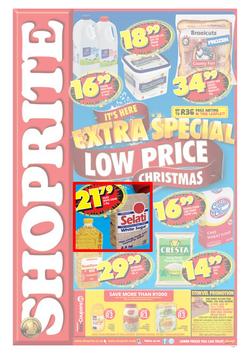 Shoprite Eastern Cape : Extra Special Low Price Christmas (25 Nov - 8 Dec 2013), page 1