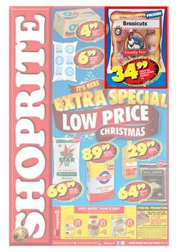 Shoprite Eastern Cape : It's Here Extra Special Low Price Christmas (25 Nov - 8 Dec 2013), page 1