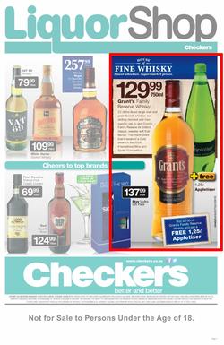 Checkers Eastern Cape : Liquor Shop (22 Jul - 4 Aug 2013), page 1