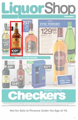 Checkers Eastern Cape : Liquor Shop (22 Jul - 4 Aug 2013), page 1