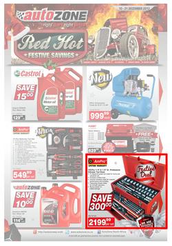 Autozone : Red Hot Festive Savings (10 Dec - 31 Dec 2013), page 1