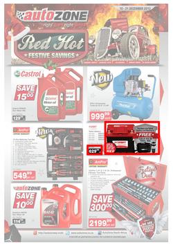 Autozone : Red Hot Festive Savings (10 Dec - 31 Dec 2013), page 1