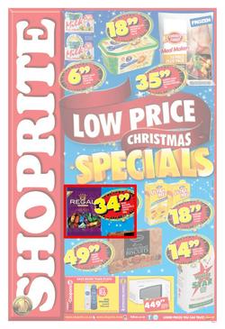 Shoprite Eastern Cape : Low Price Christmas Specials (16 Dec - 29 Dec 2013), page 1
