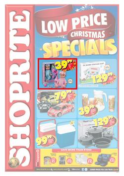 Shoprite KZN : Low Price Christmas Special (9 Dec - 25 Dec 2013), page 1