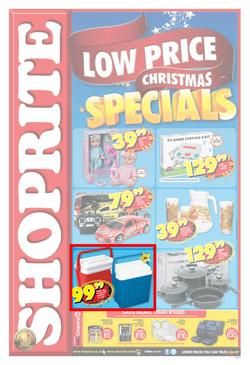 Shoprite Western Cape : Low Price Christmas Specials (11 Dec - 25 Dec 2013), page 1