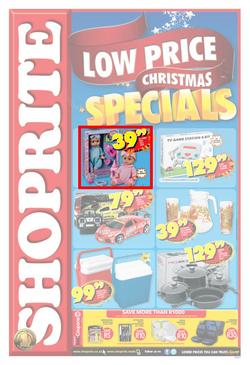 Shoprite Western Cape : Low Price Christmas Specials (11 Dec - 25 Dec 2013), page 1