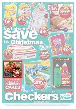 Checkers KZN : Last Chance To Save This Christmas (15 Dec - 24 Dec 2013), page 1