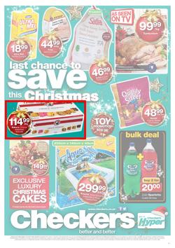 Checkers KZN : Last Chance To Save This Christmas (15 Dec - 24 Dec 2013), page 1