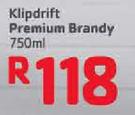 Klipdrift Premium Brandy-750Ml