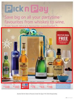 Pick N Pay : Save Big On All Your Partytime Favourites (11 Dec -29 Dec 2013), page 1