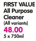 First Value All Purpose Cleaner(All Variants)-5x750Ml