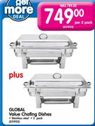 Global Value Chafing Dishes-Per 2 Pack