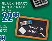 Black Board With Chalk-28x19cm