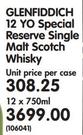 Glenfiddich 12O Special Reserve Single Malt Scotch Whisky-12x750ml