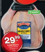 Fresh Choice Fresh Whole Chicken In Tray-Per Kg