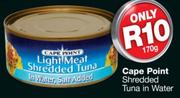 Cape Point Shredded Tuna In Water-170G