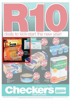 Checkers KZN : R10 Deals To Kick-Start The New Year! (6 Jan - 19 Jan 2014), page 1