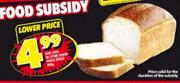 Our Own In Store Baked White Bread-600G