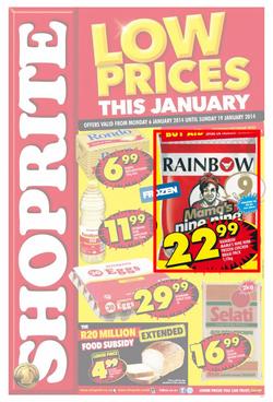 Shoprite Gauteng : Low Prices This January (6 Jan - 19 Jan 2014), page 1
