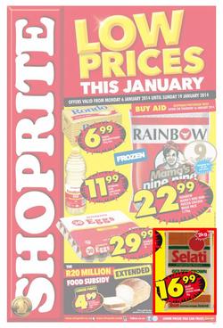 Shoprite Gauteng : Low Prices This January (6 Jan - 19 Jan 2014), page 1