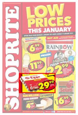 Shoprite Gauteng : Low Prices This January (6 Jan - 19 Jan 2014), page 1