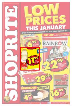 Shoprite Gauteng : Low Prices This January (6 Jan - 19 Jan 2014), page 1