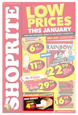 Shoprite Gauteng : Low Prices This January (6 Jan - 19 Jan 2014), page 1