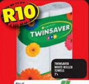Twinsaver White Roller Towels-2's