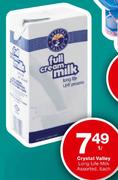Crystal Valley Long Life Milk Assorted-1ltr Each
