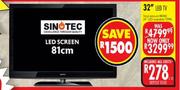 Sinotec 32"(81cm)LED TV