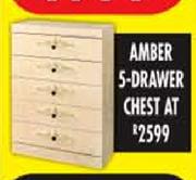 Amber 5 Drawer Chest