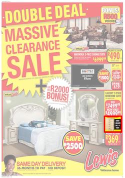 Lewis : Double Deal Massive Clearance Sale (6 Jan - 22 Feb 2014), page 1