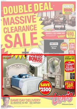 Lewis : Double Deal Massive Clearance Sale (6 Jan - 22 Feb 2014), page 1