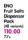 Eno Fruit Salts Dispenser Pack(All Variants)-72's