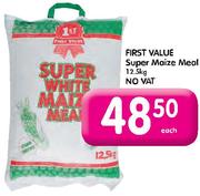 First Value Super Maize Meal-12.5kg No Vat