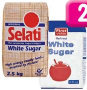 First Value White Sugar-2.5kg Each