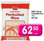 First Value Parboiled Rice-10kg No Vat