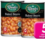 Rhodes Baked Beans In Tomato Sauce-410G