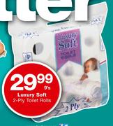 Luxury Soft 2-Ply Toilet Rolls-9's