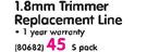 Trimtech 1.8mm Trimmer Replacement Line-Per 5