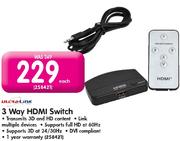 Ultra Link 3 Way HDMI Switch-Each