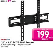 Ultra Link 26"-42" TV Tilt Wall Bracket