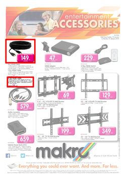 Makro : Entertainment Accessories (19 Jan - 27 Jan 2014), page 1