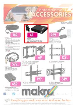 Makro : Entertainment Accessories (19 Jan - 27 Jan 2014), page 1