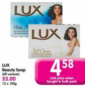 Lux Beauty Soap(All Variants)-12x100G