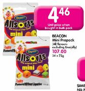 Beacon Mini Prepack(All Flavours Excluding Enerjelly)-24x75g