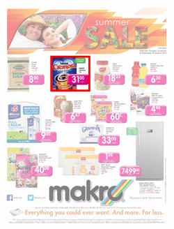 Makro KZN : Food (16 Jan - 29 Jan 2014), page 1