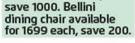 H & H Collection Bellini Dining Chair-Each
