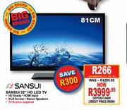Sansui 32" HD LED TV