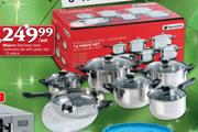 Majore Stainless Steel Cookware Set With Glass Lids 12 Piece-Per Set